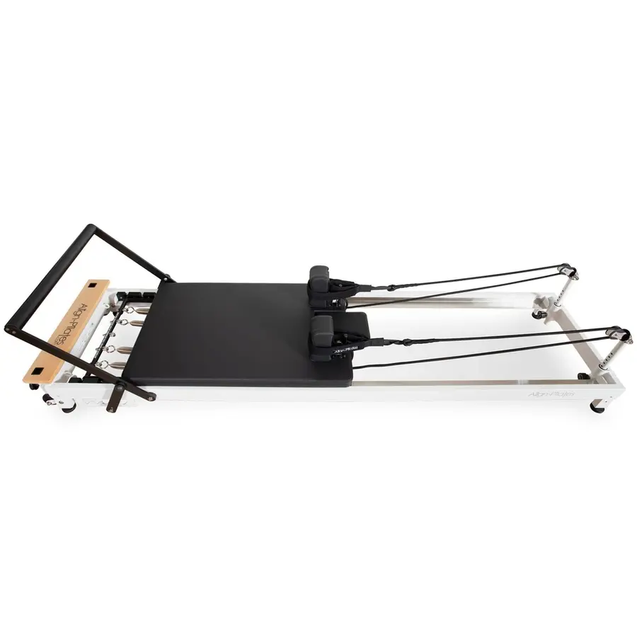 Pilates Reformer R8 Pro hvit Pilatesbenk for hjemmetrening 
