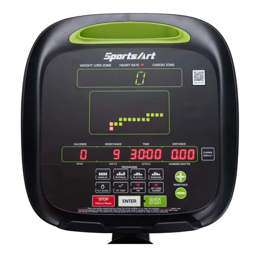 Ergometersykkel SportsArt C535U Upright for treningssenter og bedrift 