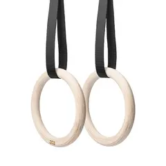 Turnringer ata Wooden Gym Rings Med stropper | CrossFit