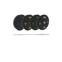 ata Pro Elite Bumper Plate Pakke ata Stainless Steel Powerbar