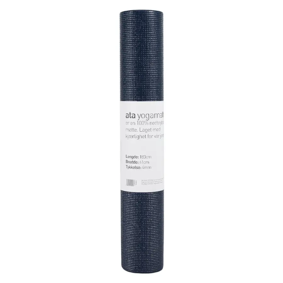 Yogamatte ata ECO 183 x 61 x 0,4 cm | Blå | PVC fri 