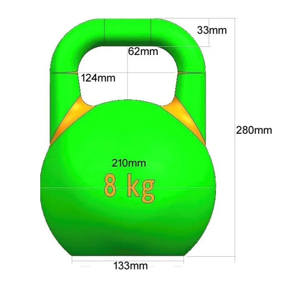 Kettlebell Comp. ata Pro Elite 8 kg 8 kg | 1 stk | Rosa 