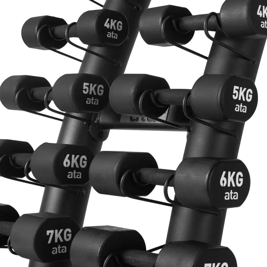 Manualsett ata Aerobic PU med 1-10 kg Stativ og 10 par manualer 