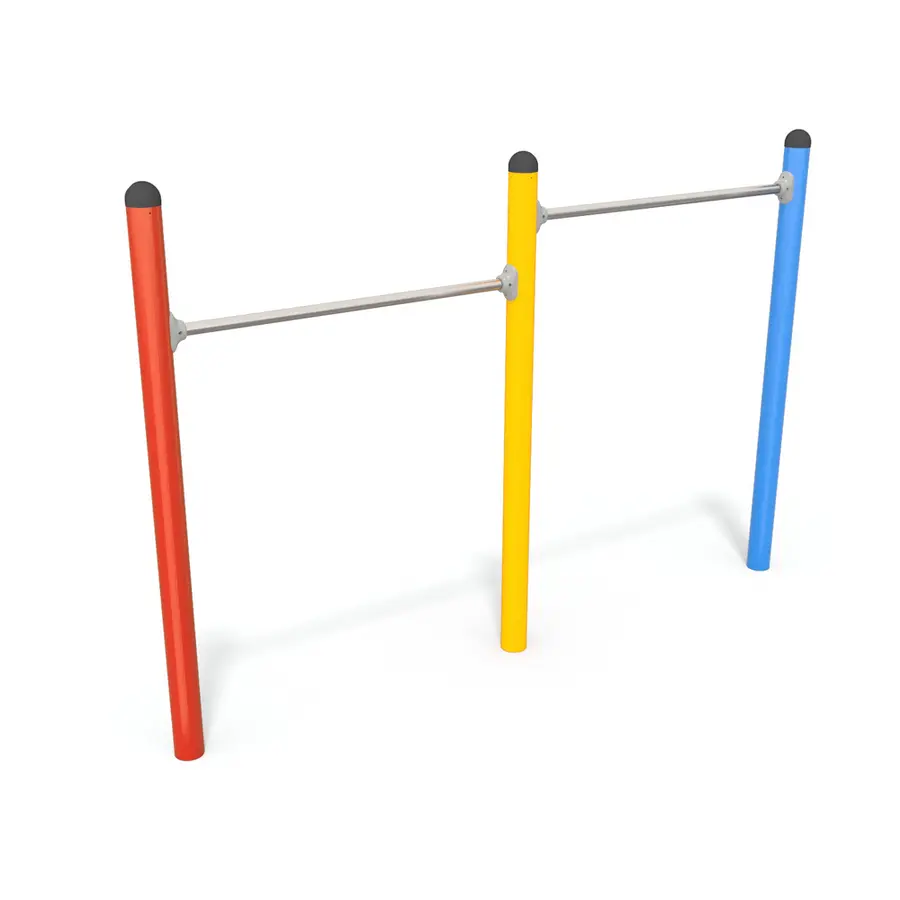 Hinder | 3 Horisontale stenger Til barneskoler, skoler og lekeplasser 