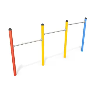 Hinder | 4 Horisontale stenger til barnehager, skoler og lekeplasser