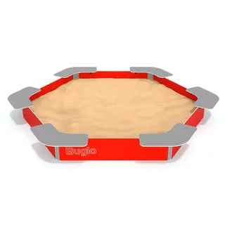 Sandkasse med sitteplasser Lekeplassutstyr