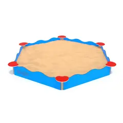 Sandkasse 6-kantet Lekeplassutstyr