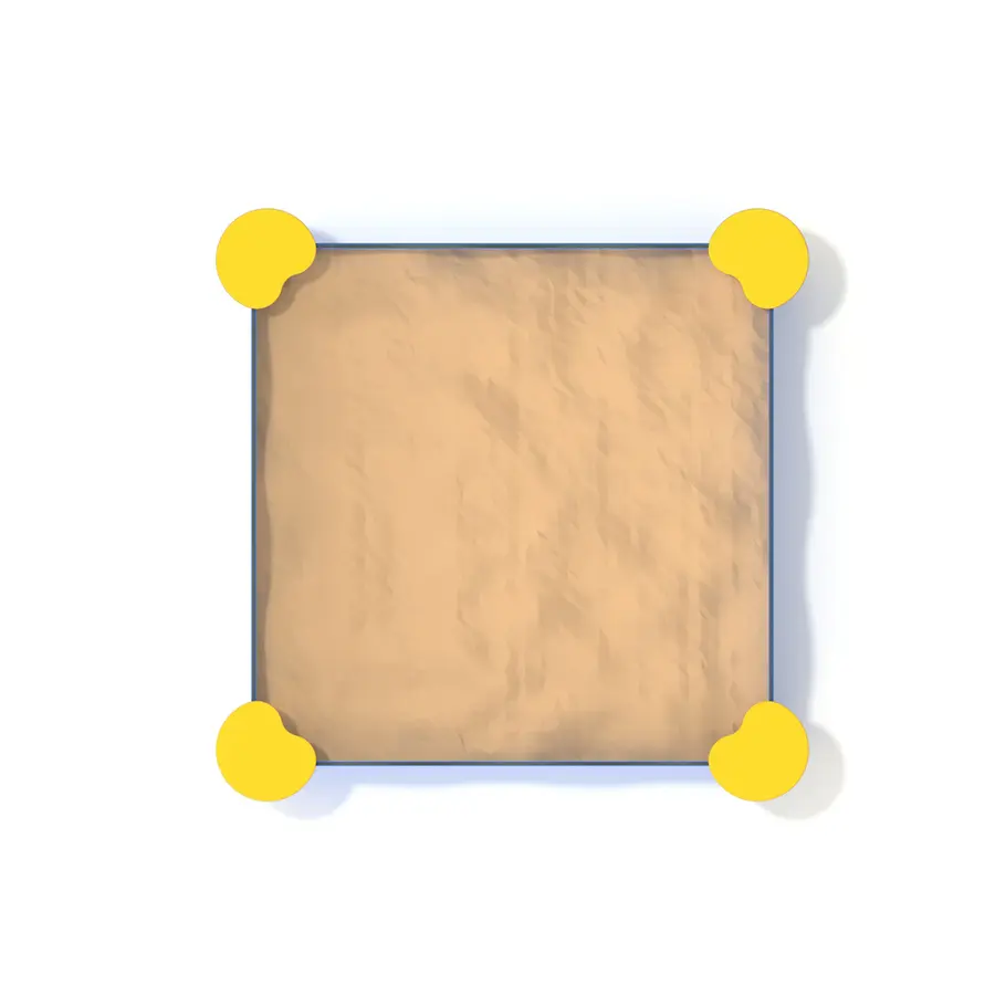 Sandkasse 1,85x1,85 m Lekeplassutstyr 