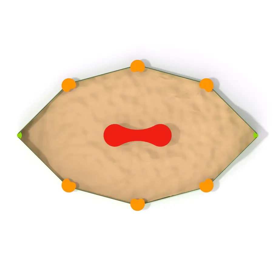 Sandkasse båt Lekeplassutstyr 