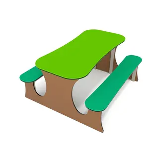 Benkbord i barnestørrelse Benk av slitesterke HDPE plater