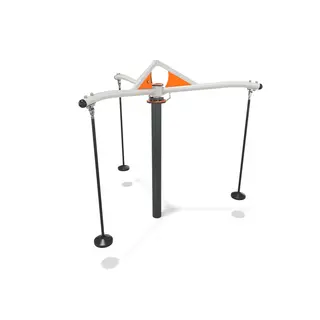 Karusell med 3 hengende seter Til barnehager, skoler og lekeplasser