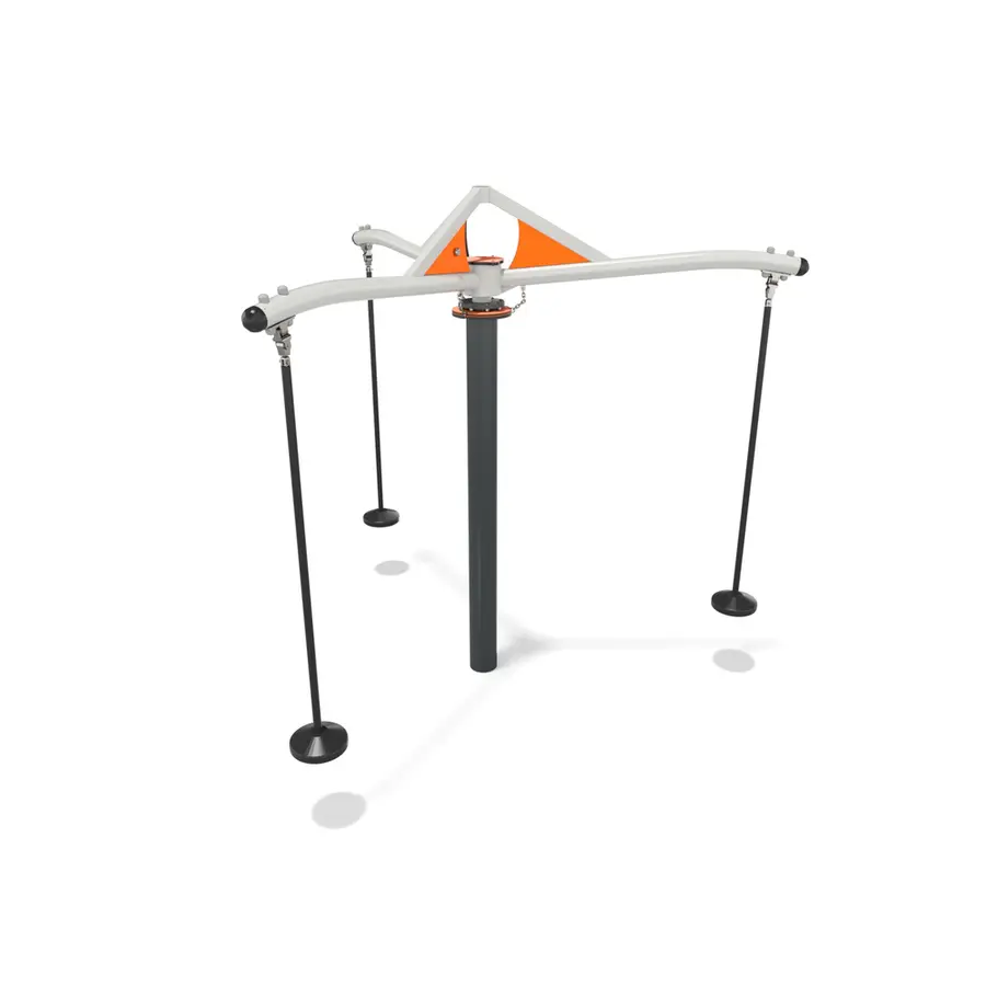 Karusell med 3 hengende seter Til barnehager, skoler og lekeplasser 