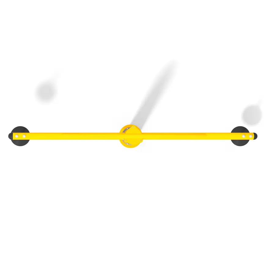 Svingkarusell med pendelseter Karusellen snurrer rundt 