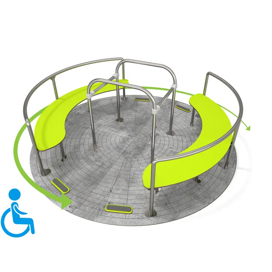 Karusell tilpasset rullestol Lekeplass 