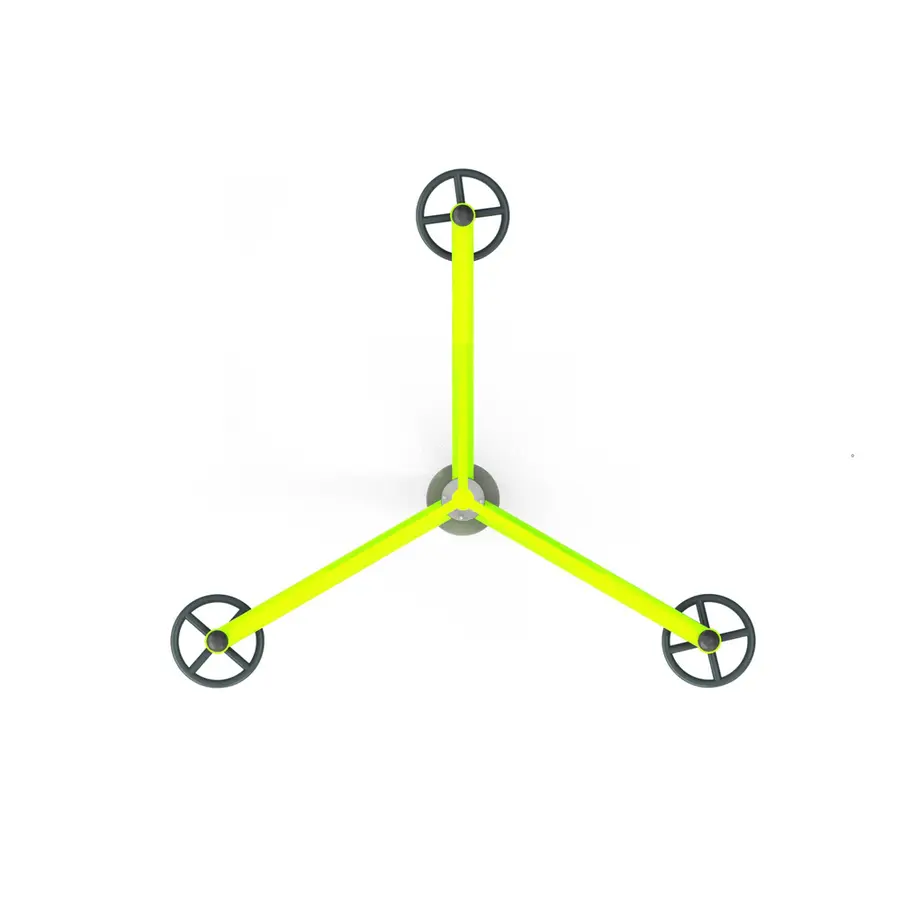 Svingkarusell med roterende hjul Til skoler, lekeplasser og parker 