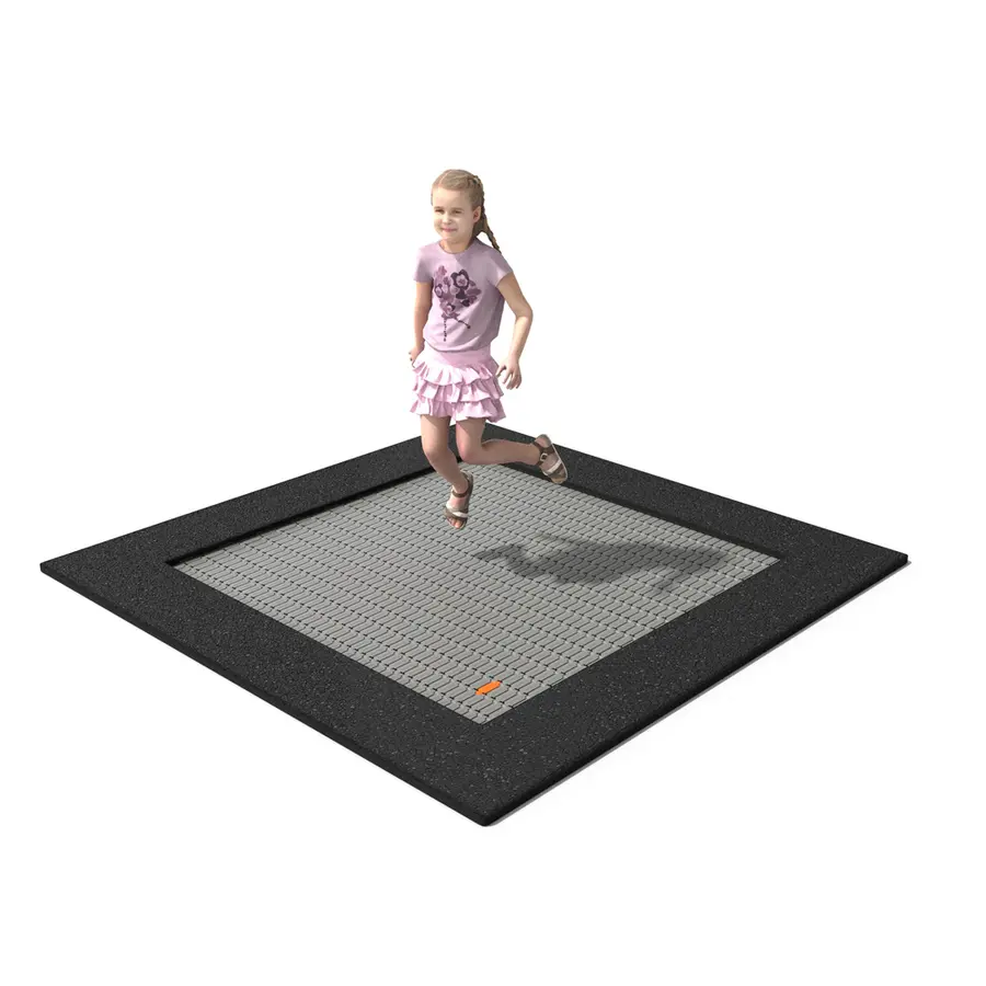 Nedfelt trampoline Buglo Mål: 210 × 210 cm 