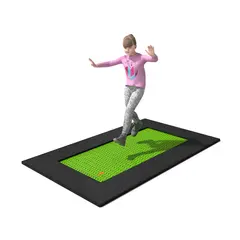 Nedfelt trampoline Buglo Mål: 136 × 230 cm