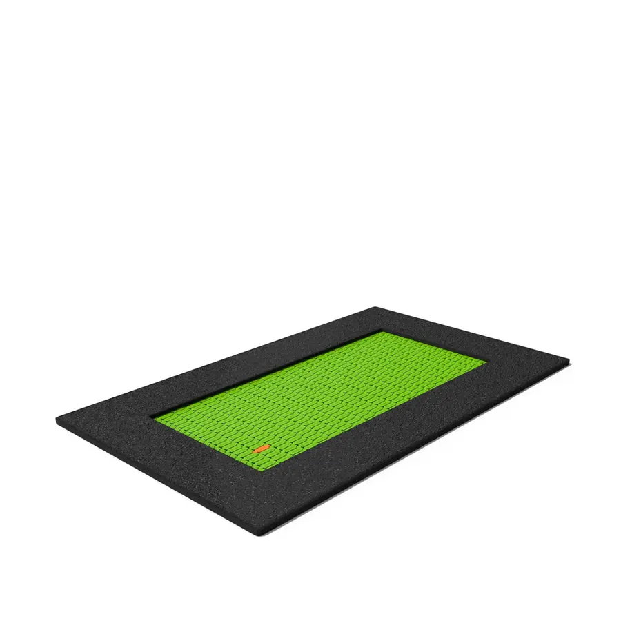 Nedfelt trampoline Buglo Mål: 136 × 230 cm 