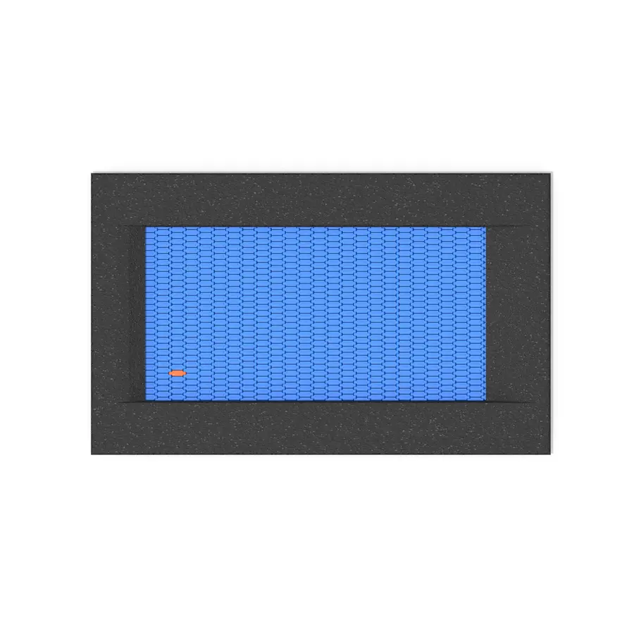 Nedfelt trampoline for rullestol Mål: 260 x 160 cm 