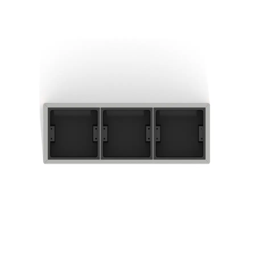 Blomsterkasse i perforert metall 124 cm Til offentlige uteområder 