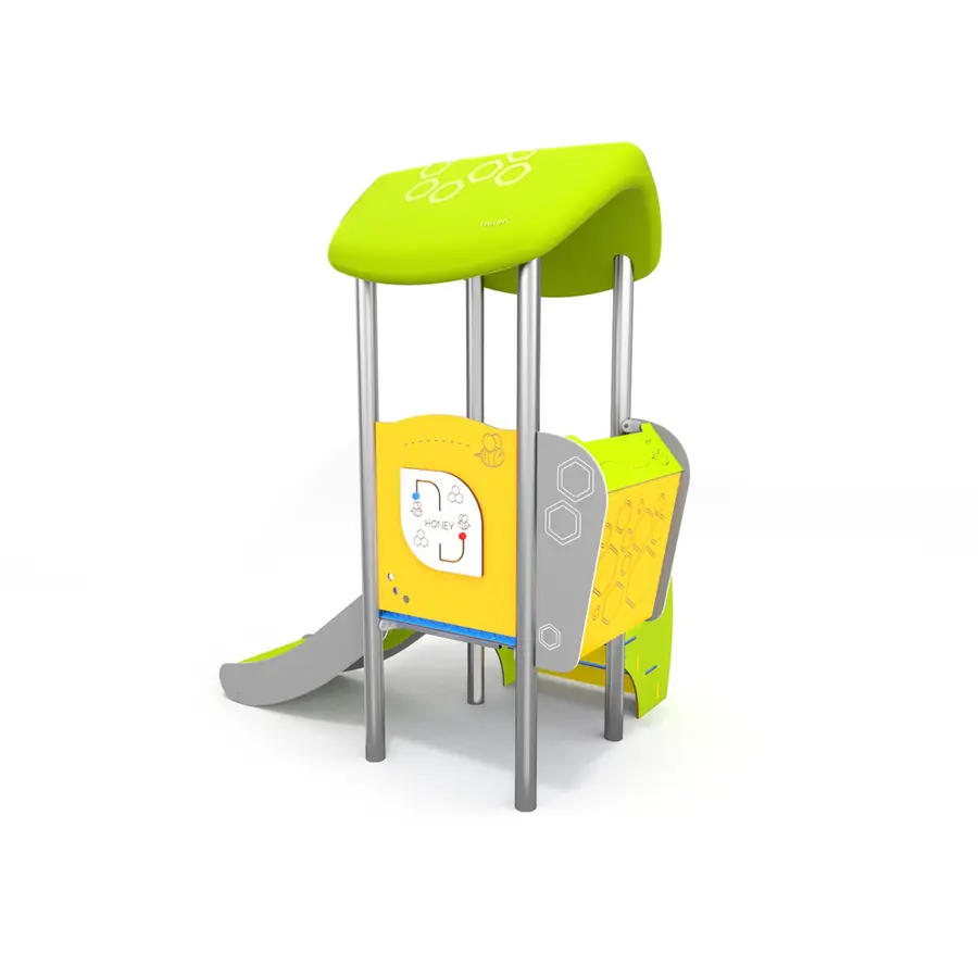 Lekehus med sklie og trapp Til barnehager og lekeplasser 