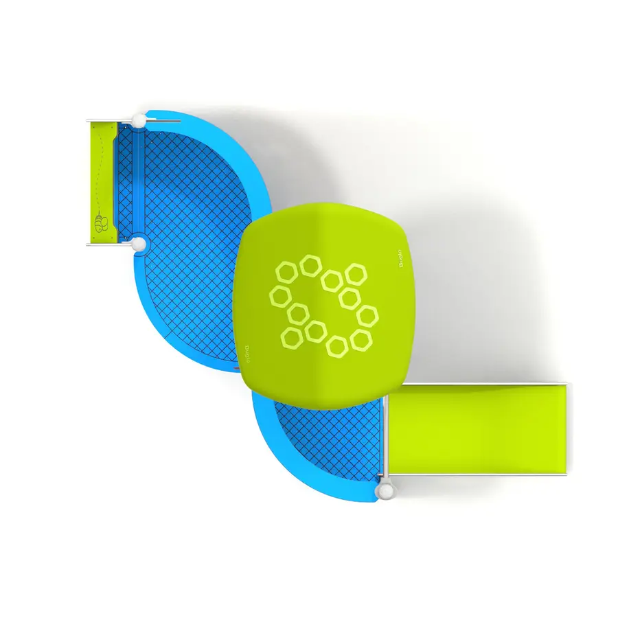 Lekehus Mini 9 lekestativ Til barnehager og lekeplasser 