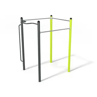 Pull-up og human flagg stativ Utendørs treningsapparat