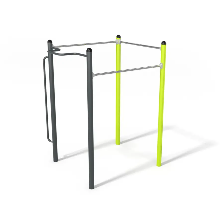 Pull-up og human flagg stativ Utendørs treningsapparat 