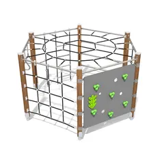 Klatrestativ ECO 6-kantet Til barnehager, skoler og lekeplasser