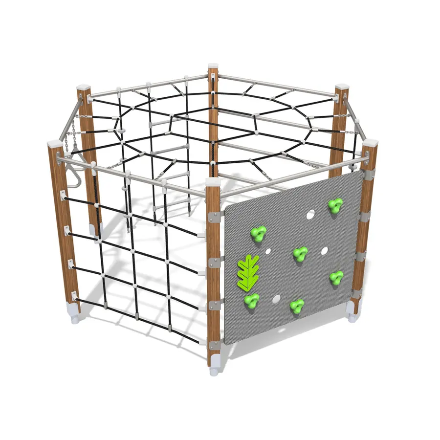 Klatrestativ ECO 6-kantet Til barnehager, skoler og lekeplasser 