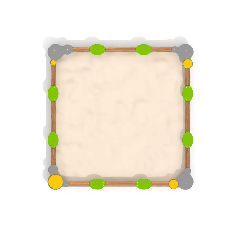 Sandkasse 2,71 x 2,71 m Lekeplassutstyr 