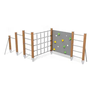 Klatrestativ med voltstenger ECO Til barnehager, skoler og lekeplasser