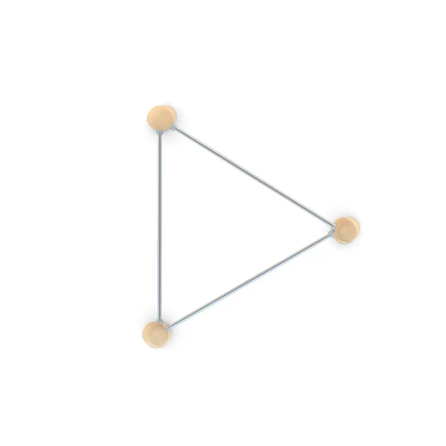 Voltstenger 3-kant Robinia Til skoler og lekeplasser 