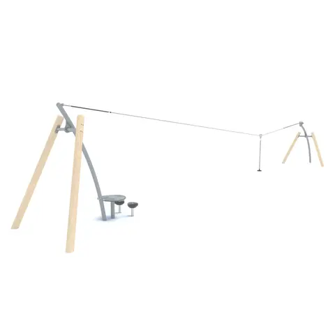 Zipline i Robinia 15 m | Til offentlige lekeplasser