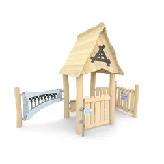 Lekehus med instrument Robinia Til barnehager og lekeplasser