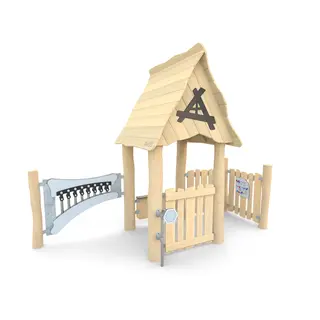 Lekehus med instrument Robinia Til barnehager og lekeplasser