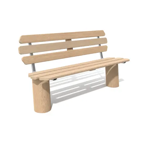 Parkbenk med rygg 1,6 meter Robinia