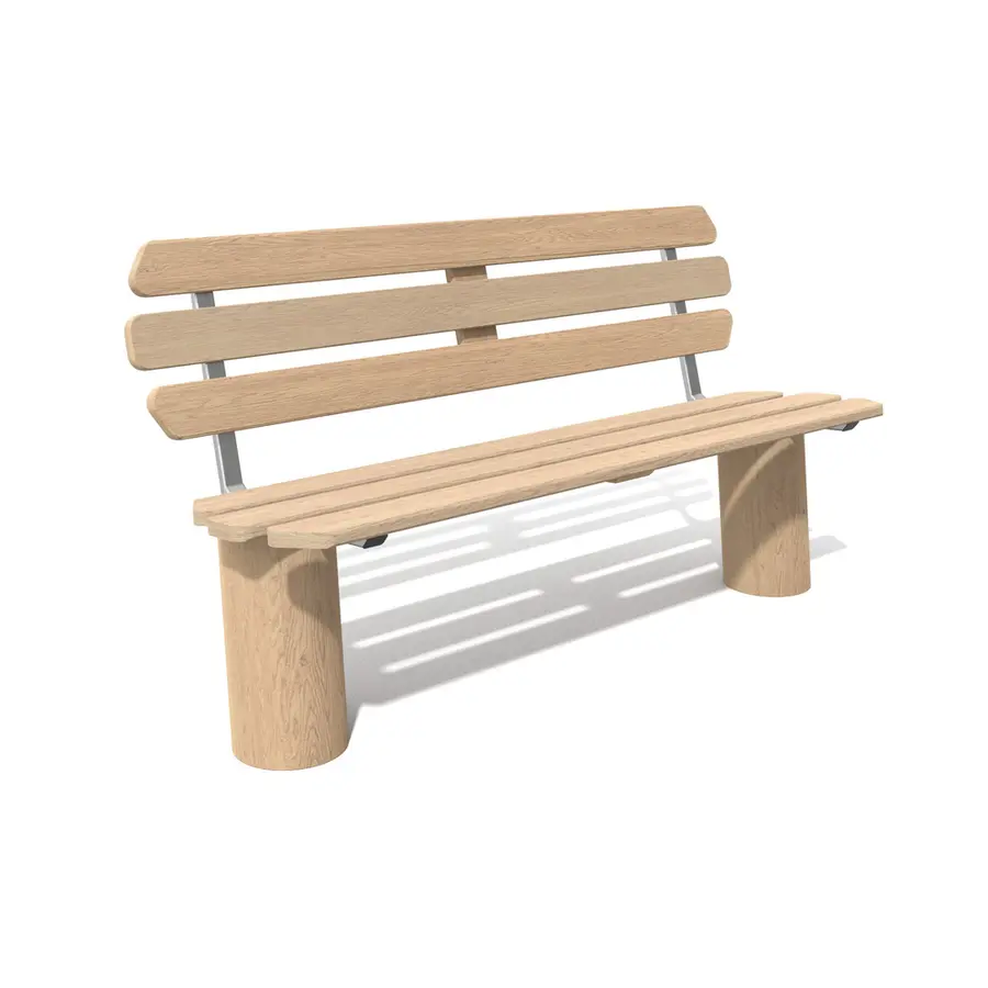 Parkbenk med rygg 1,6 meter Robinia 