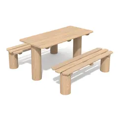 Parkbenker og bord Robinia