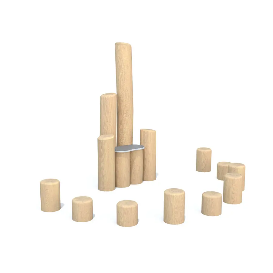 Balansestolper i Robinia Til barnehager, skoler og lekeplasser 