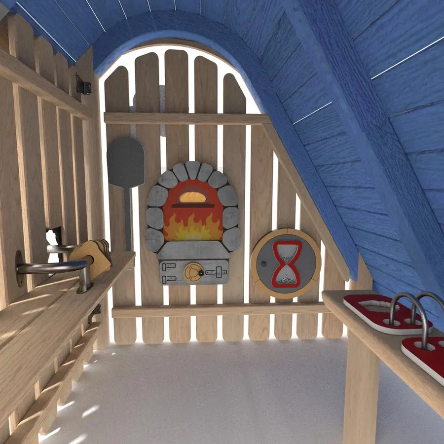 Lekehus i Robinia | Bakeri Til barnehager og lekeplasser 