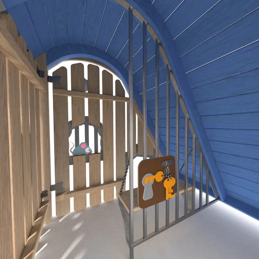 Lekehus i Robinia | Fengsel Til barnehager og lekeplasser 