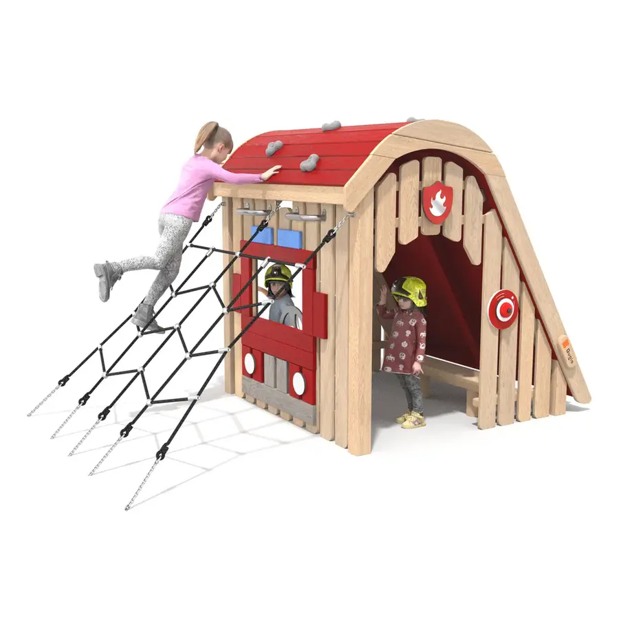 Lekehus i Robinia | Brannstasjon Til barnehager og lekeplasser 