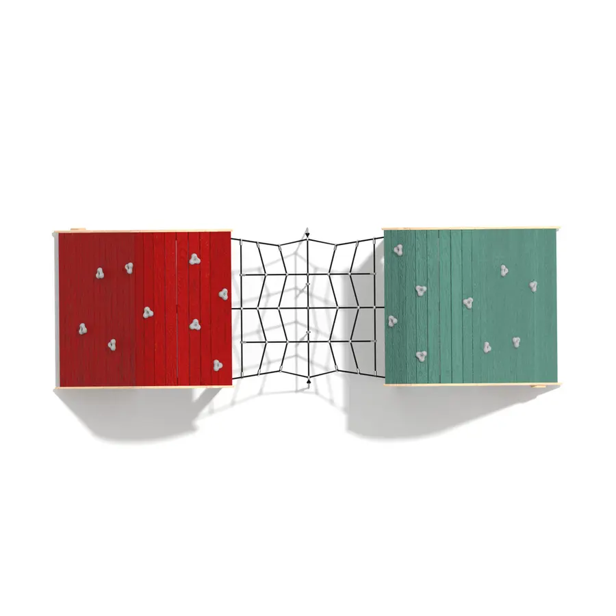 Lekehus i Robinia | Dobbel klatrehule Til skoler og lekeplasser 