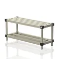 Sittebenk med skohylle 100 cm | Beige