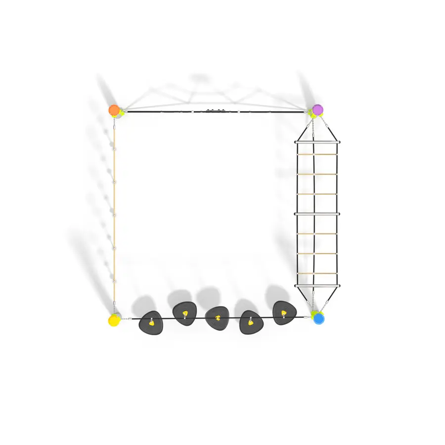 Klatrenett Acrobat 2 Til barnehager, skoler og lekeplasser 