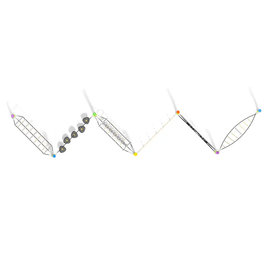 Klatrenett Acrobat 3 Til barnehager, skoler og lekeplasser 