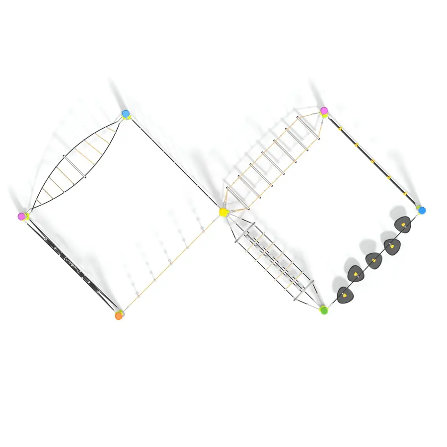 Klatrenett Acrobat 4 Til barnehager, skoler og lekeplasser 