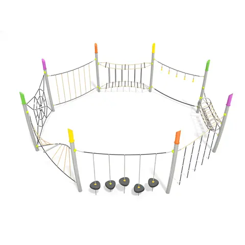 Klatrestativ Acrobat 5 Til barnehager, skoler og lekeplasser