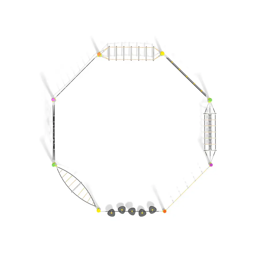 Klatrenett Acrobat 5 Til barnehager, skoler og lekeplasser 
